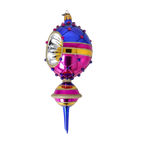 Cobalt Horizon Resonance | Hand-Painted Glass Ornament | Blubom 2022-511