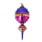 Cobalt Horizon Resonance | Hand-Painted Glass Ornament | Blubom 2022-511