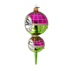 Cerise Solstice | Hand-Painted Glass Ornament | Blubom 2022-512