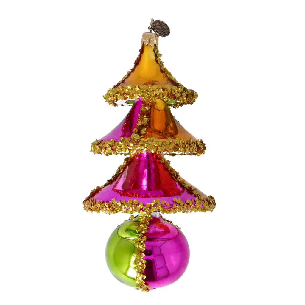 Gilded Aurora | Hand-Painted Glass Ornament | Blubom 2022-516