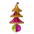 Gilded Aurora | Hand-Painted Glass Ornament | Blubom 2022-516