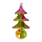 Gilded Aurora | Hand-Painted Glass Ornament | Blubom 2022-516
