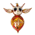Curious Herald | Hand-Painted Glass Ornament | Blubom 2022-518