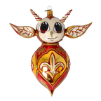 Curious Herald | Hand-Painted Glass Ornament | Blubom 2022-518
