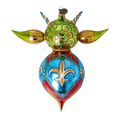 Load image into Gallery viewer, Fairytale Devil. Handmade Glass Christmas ornament. 2022-519
