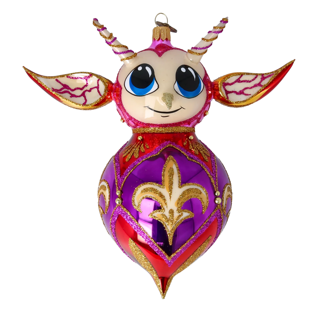 Sovereign Court Sentinel | Hand-Painted Glass Ornament | Blubom 2022-520