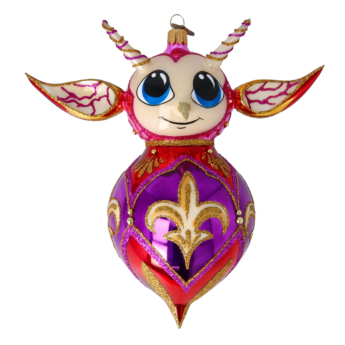 Sovereign Court Sentinel | Hand-Painted Glass Ornament | Blubom 2022-520