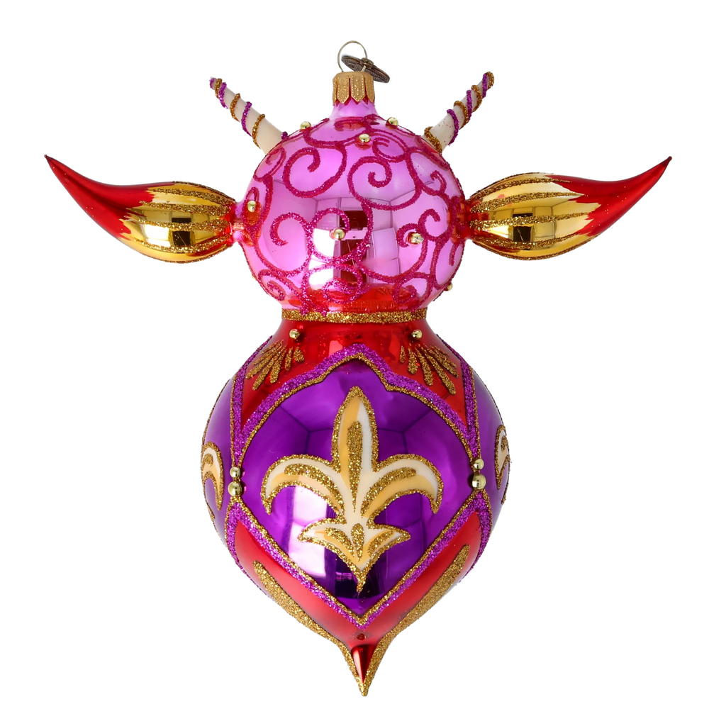 Sovereign Court Sentinel | Hand-Painted Glass Ornament | Blubom 2022-520