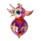 Sovereign Court Sentinel | Hand-Painted Glass Ornament | Blubom 2022-520