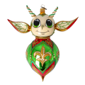 Sovereign Fleur Emissary | Hand-Painted Glass Ornament | Blubom 2022-521