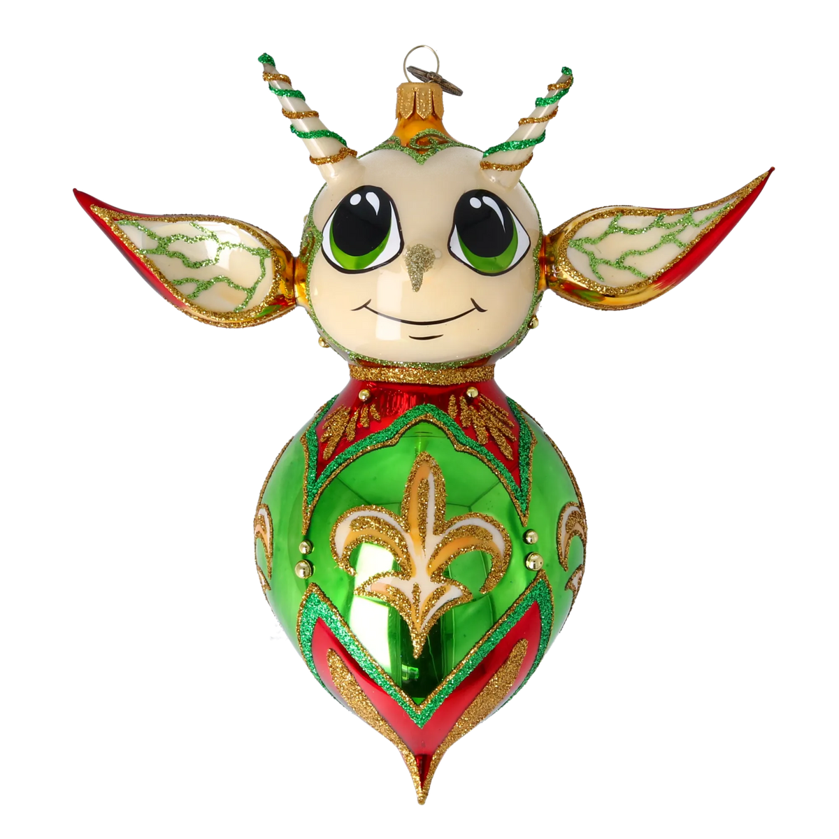 Sovereign Fleur Emissary | Hand-Painted Glass Ornament | Blubom 2022-521