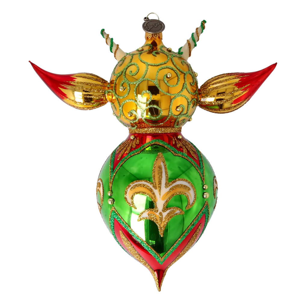 Sovereign Fleur Emissary | Hand-Painted Glass Ornament | Blubom 2022-521