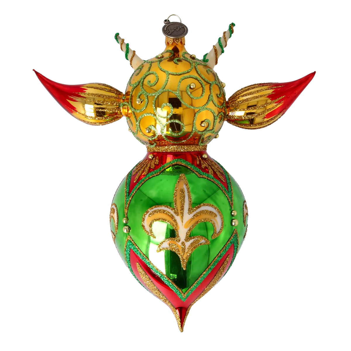 Sovereign Fleur Emissary | Hand-Painted Glass Ornament | Blubom 2022-521