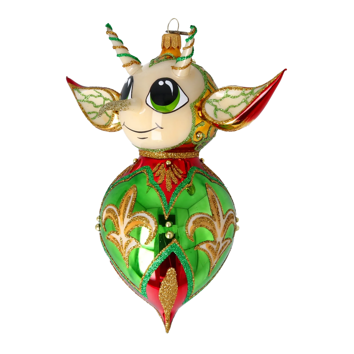 Sovereign Fleur Emissary | Hand-Painted Glass Ornament | Blubom 2022-521