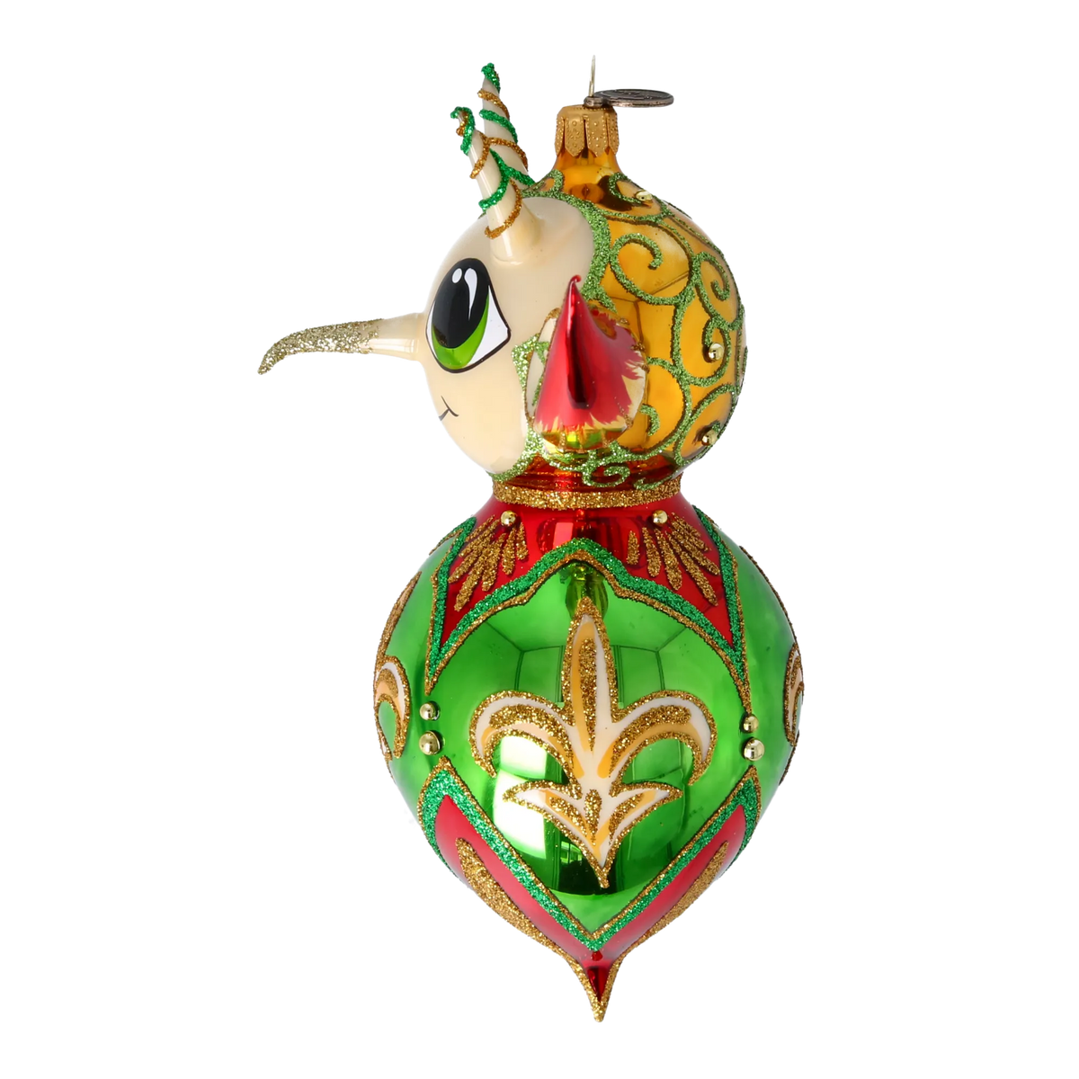 Sovereign Fleur Emissary | Hand-Painted Glass Ornament | Blubom 2022-521