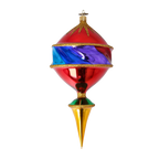 Chromatic Fanfare | Hand-Painted Glass Ornament | Blubom 2022-522