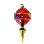Chromatic Fanfare | Hand-Painted Glass Ornament | Blubom 2022-522