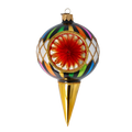 Obsidian Gilded Solstice | Hand-Painted Glass Ornament | Blubom 2022-524