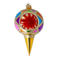Ruby Solar Pulse | Hand-Painted Glass Ornament | Blubom 2022-525