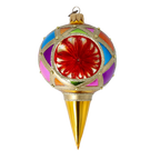 Ruby Solar Pulse | Hand-Painted Glass Ornament | Blubom 2022-525