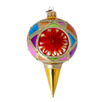 Ruby Solar Pulse | Hand-Painted Glass Ornament | Blubom 2022-525