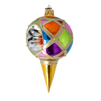 Ruby Solar Pulse | Hand-Painted Glass Ornament | Blubom 2022-525