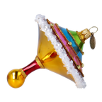 Vivid Painted Rhythm | Hand-Painted Glass Ornament | Blubom 2022-527