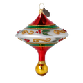 Ruby Frost Cadence | Hand-Painted Glass Ornament | Blubom 2022-528