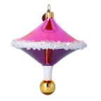 Fuchsia Zenith | Hand-Painted Glass Ornament | Blubom 2022-529