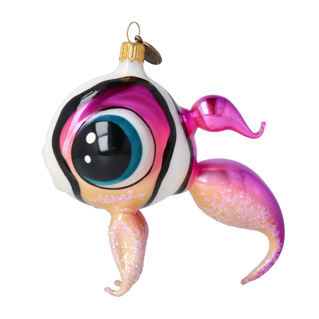 Keen Orchid Sentinel | Hand-Painted Glass Ornament | Blubom 2022-534