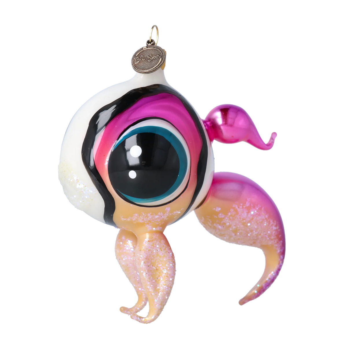Keen Orchid Sentinel | Hand-Painted Glass Ornament | Blubom 2022-534