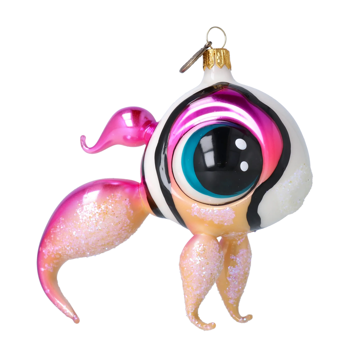 Keen Orchid Sentinel | Hand-Painted Glass Ornament | Blubom 2022-534