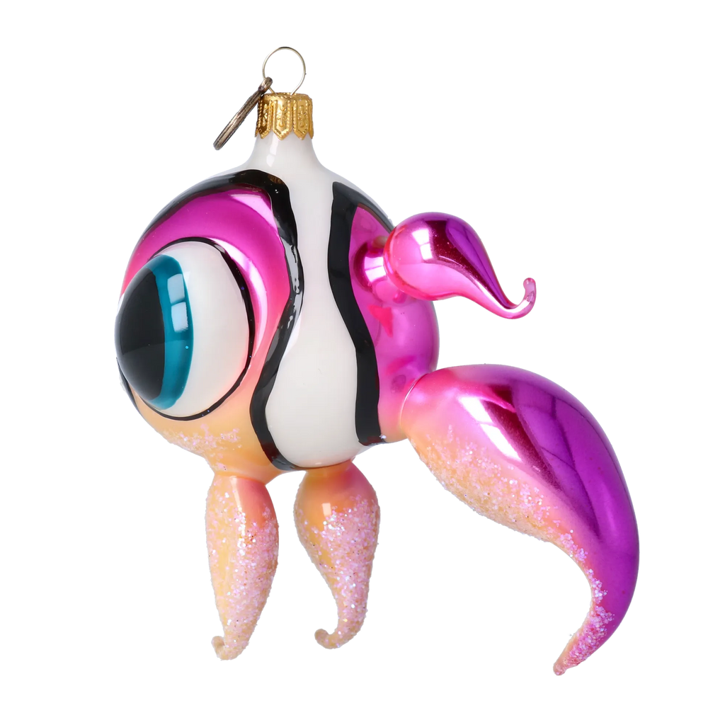 Keen Orchid Sentinel | Hand-Painted Glass Ornament | Blubom 2022-534