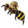 Saffron Dusted Forager | Hand-Painted Glass Ornament | Blubom 2022-535
