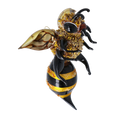 Charger l'image dans la visionneuse de la galerie, Honeybee. Handmade Glass Christmas ornament. 2022-535
