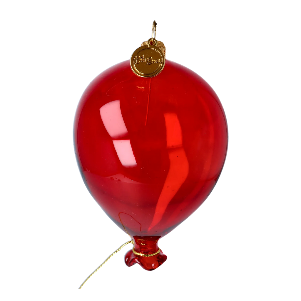 Crimson Ascension | Hand-Painted Glass Ornament | Blubom 2022-537
