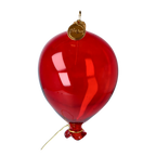 Crimson Ascension | Hand-Painted Glass Ornament | Blubom 2022-537