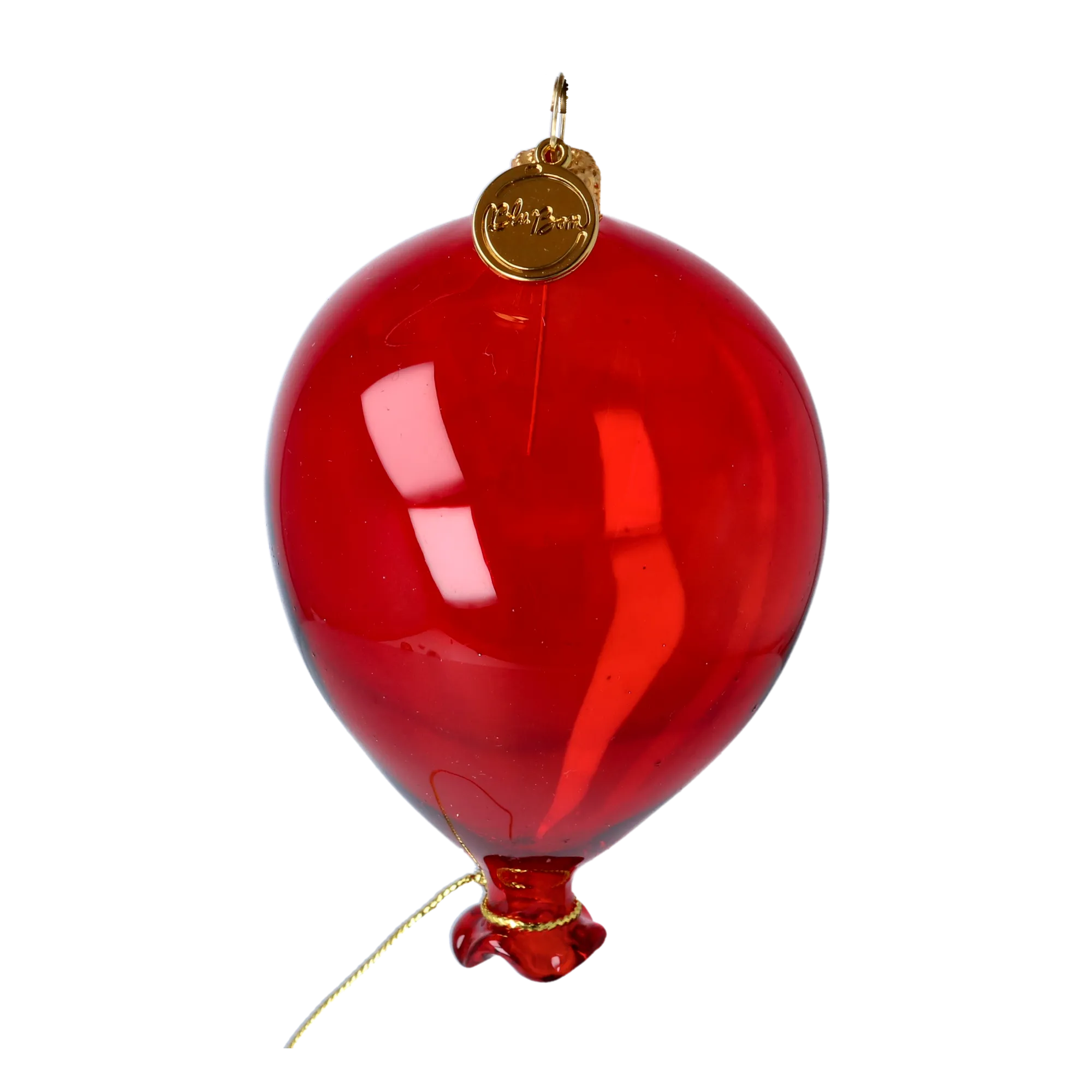 Crimson Ascension | Hand-Painted Glass Ornament | Blubom 2022-537