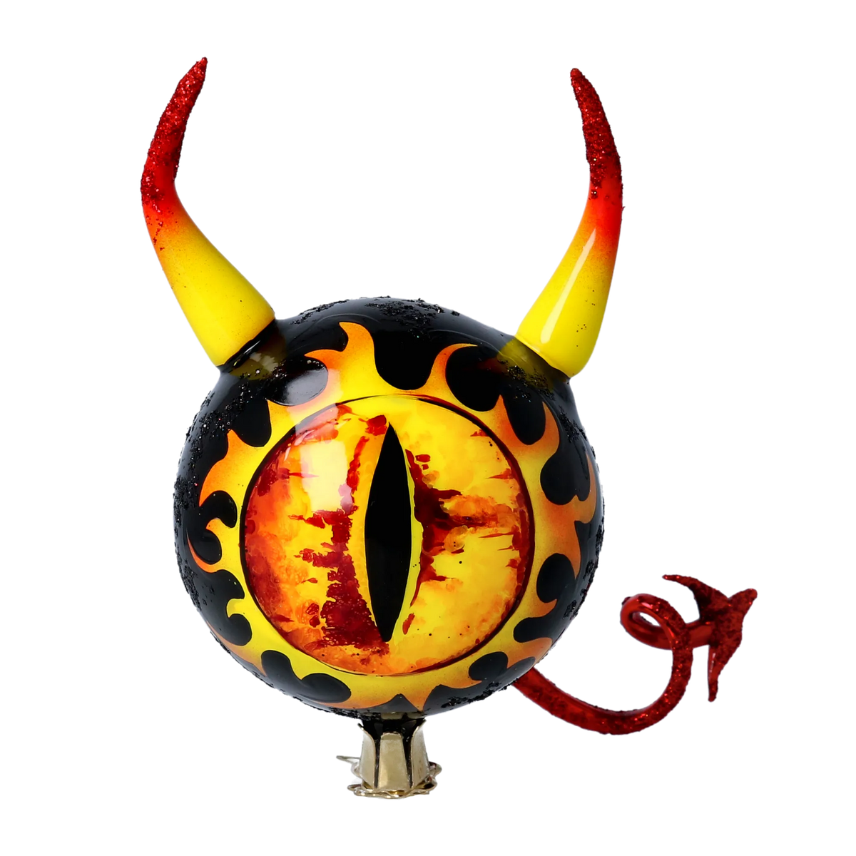 Malevolent Infernal Gaze | Hand-Painted Glass Ornament | Blubom 2022-538