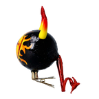 Malevolent Infernal Gaze | Hand-Painted Glass Ornament | Blubom 2022-538