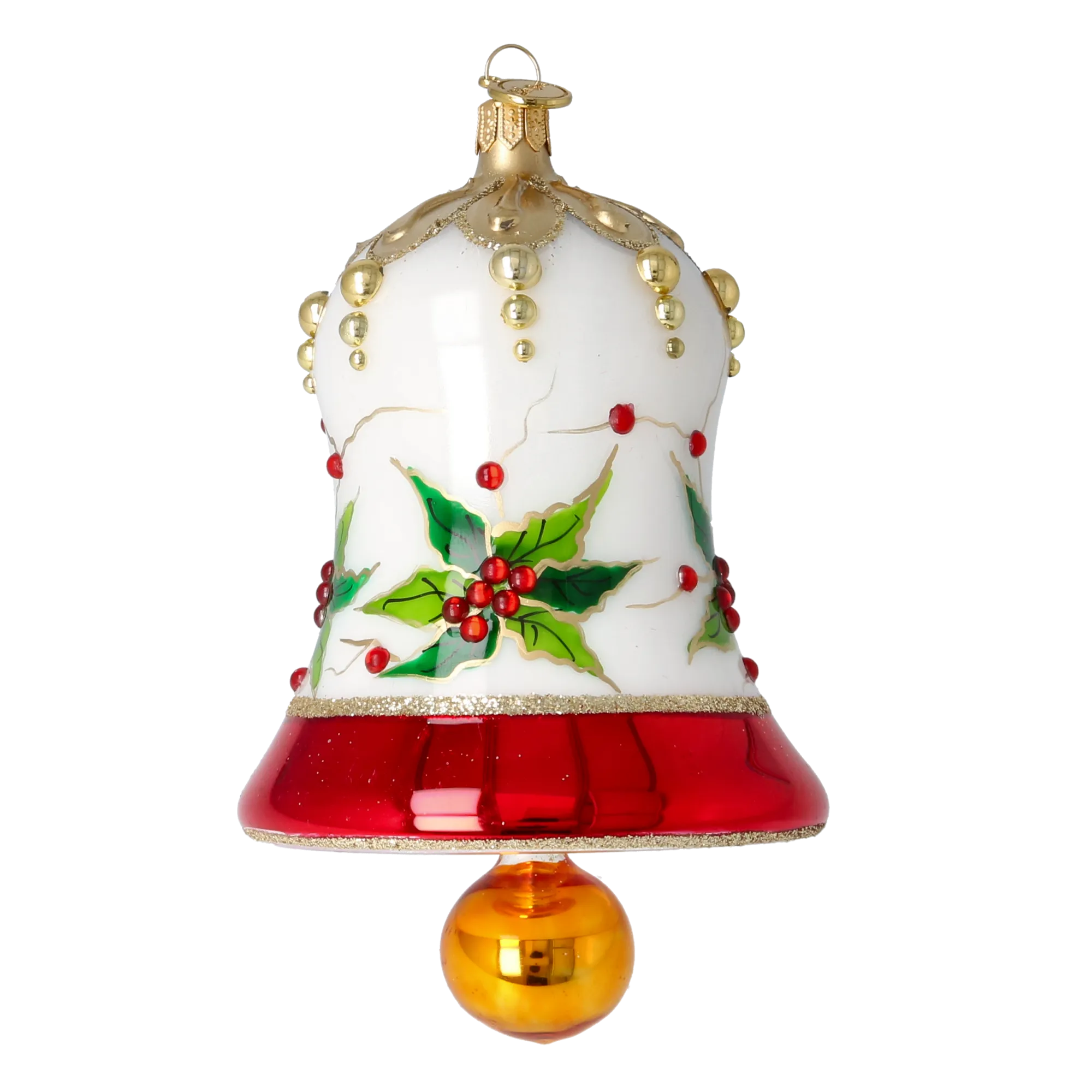 Hand Bell in Winter Holly