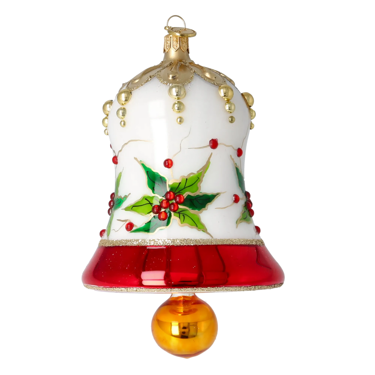 Alabaster Midnight Vespers | Hand-Painted Glass Ornament | Blubom 2022-539