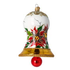 Hand Bell in Poinsettia