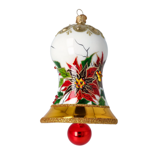 Alabaster Crimson Vespers | Hand-Painted Glass Ornament | Blubom 2022-540