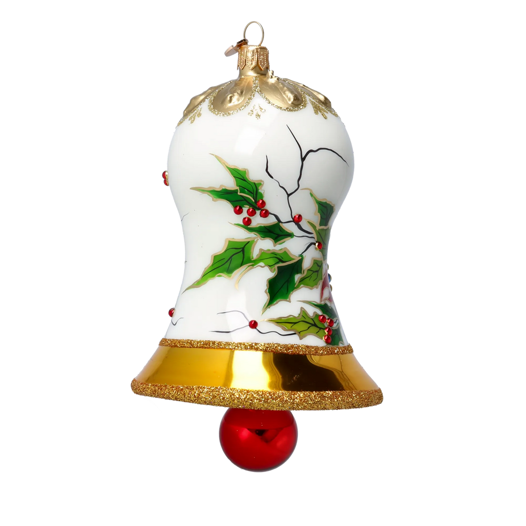 Alabaster Crimson Vespers | Hand-Painted Glass Ornament | Blubom 2022-540