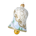 Load image into Gallery viewer, Winter Chapel Bell  Tree  Handmade Glass Christmas ornament
