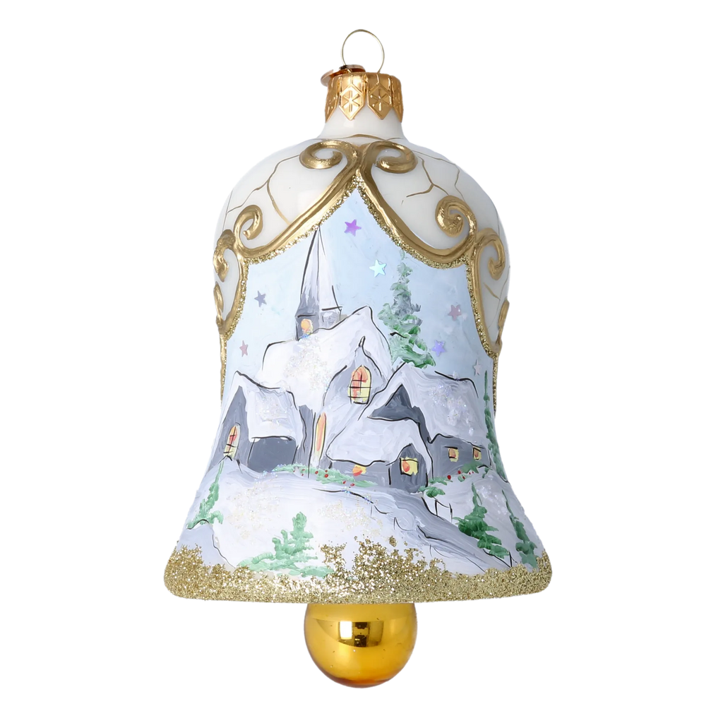 Gilded Evening Vespers | Hand-Painted Glass Ornament | Blubom 2022-541