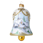 Gilded Evening Vespers | Hand-Painted Glass Ornament | Blubom 2022-541