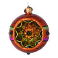 Load image into Gallery viewer, Midnight Amber Spider Reflector Premium christmas glass ornament 2022-542
