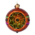Amber Midnight Bloom | Hand-Painted Glass Ornament | Blubom 2022-542